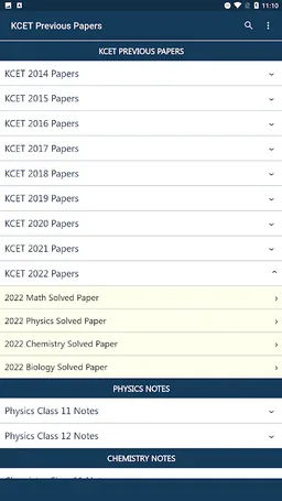 KCET Previous Papers screenshot 2