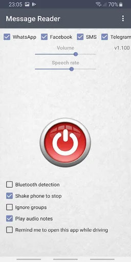 Message Reader - Reads aloud screenshot 2