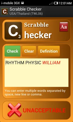 Word Checker (for SCRABBLE) screenshot 3