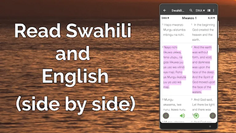Swahili Bible -Swahili+KJV+NIV screenshot 1