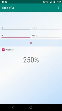 Simple Rule of Three App screenshot 2
