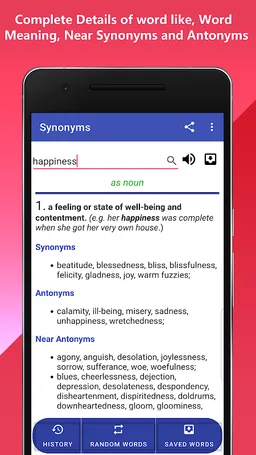 Synonyms and Antonyms Offline screenshot 1
