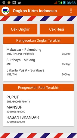 Ongkos Kirim Indonesia screenshot 1