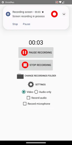 DroidRec screenshot 5