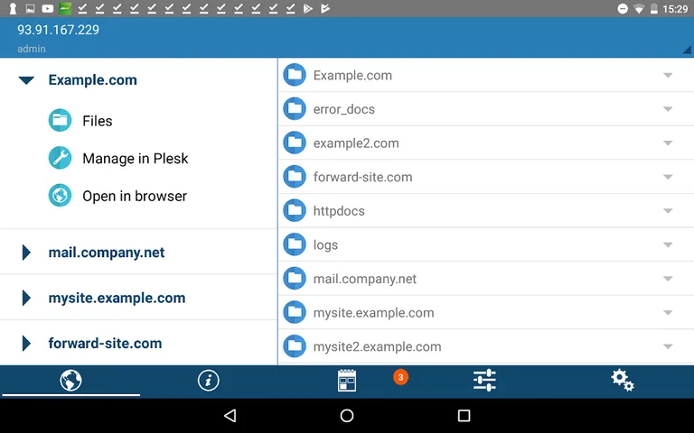 Plesk Mobile screenshot 8