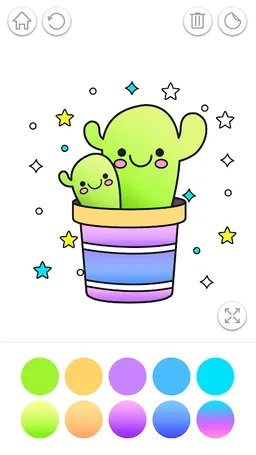 Gradient Kawaii Coloring Book screenshot 8