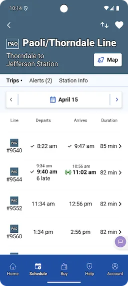 SEPTA screenshot 8
