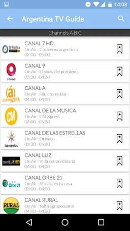 Argentina Live TV Guide screenshot 6