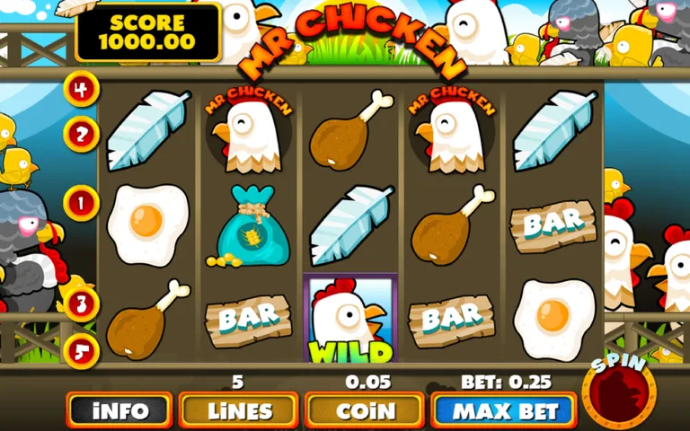 Slot Machine Mr Chicken screenshot 2