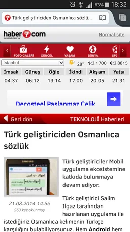 Turkish Ottoman Dictionary screenshot 10