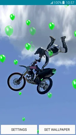 Live Wallpapers - Motocross screenshot 7