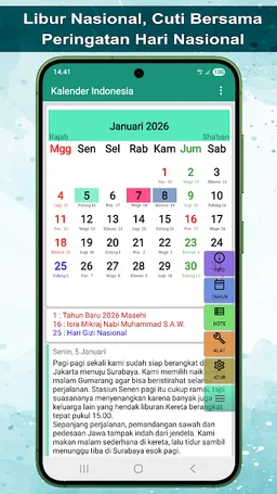Kalender Indonesia screenshot 2