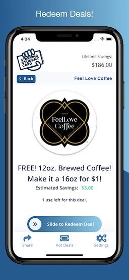 Starving Student Card App screenshot 5