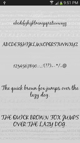 Script Fonts for Android screenshot 3