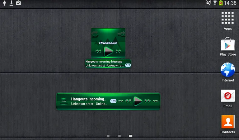 Poweramp widget - BLACK Green screenshot 4