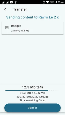 X-Transfer - Share/Backup Files/Contacts/SMS/Calls screenshot 8