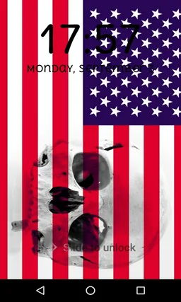 USA Skull Lock Screen Passcode Pattern, USA skull screenshot 7