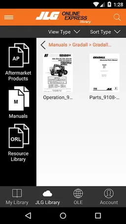 JLG Online Express Library screenshot 3