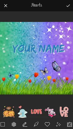 Glitter Name Art Maker screenshot 3