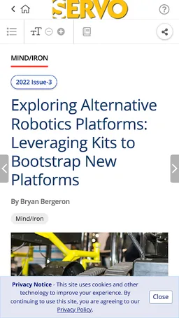 SERVO Magazine screenshot 2