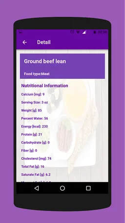 Nutritional Information Foods screenshot 5