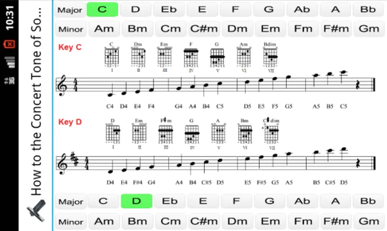 Harmonica Tabs (Music Theory and Midi) screenshot 8