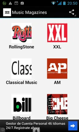 Music Magazines screenshot 1