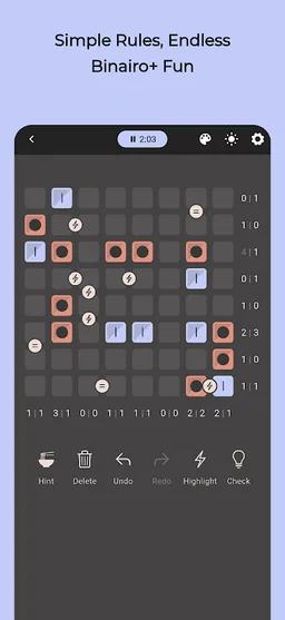 Rumba: Daily Binary Puzzle screenshot 1
