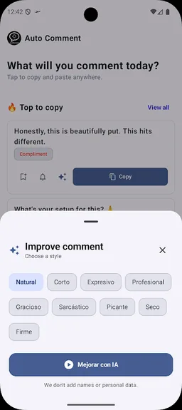 Auto Comment • AI Comments screenshot 2