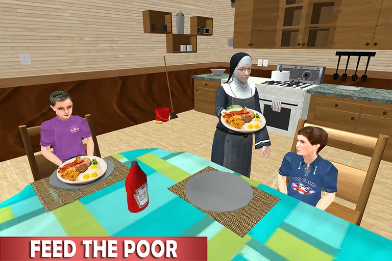 Virtual Good Nun : Family Simulator screenshot 10