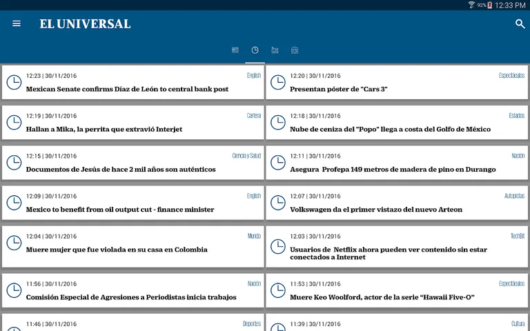 El Universal screenshot 2