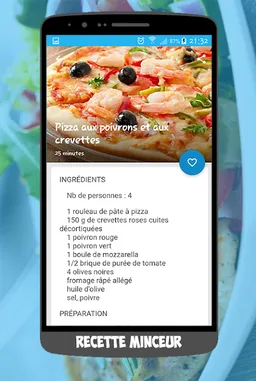 Recettes Minceur Saines Facile 2018 screenshot 2