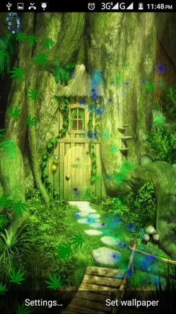 Green Weed HD Live Wallpaper screenshot 1