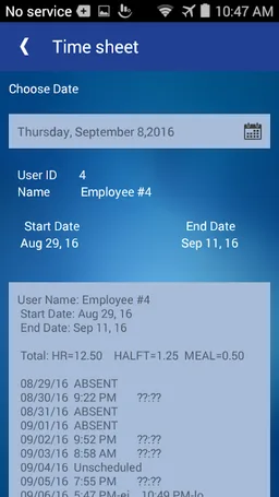 TimeAide™ Mobile screenshot 3