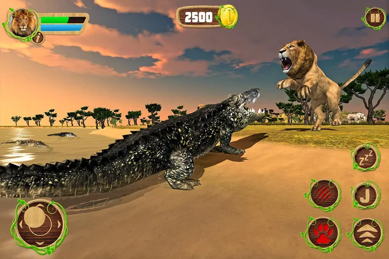 Furious Lion Vs Angry Anaconda Snake screenshot 9