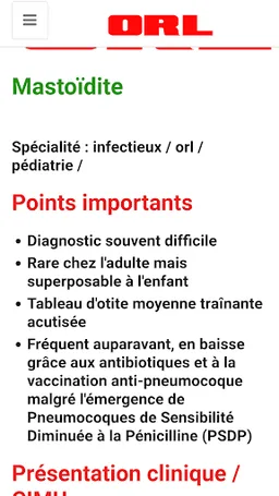 O R L (Oto-Rhino-Laryngologie) screenshot 9