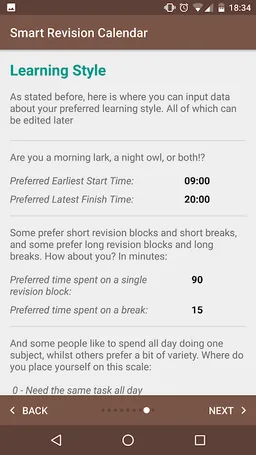 Smart Revision Calendar screenshot 3