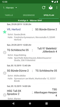 VfL Herford Handball screenshot 2