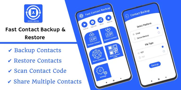 Fast Contact Backup & Restore - Contact Transfer screenshot 7