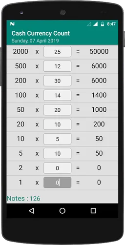Cash Currency Count with Calculate screenshot 2