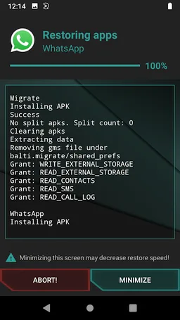 Migrate helper [4.0] screenshot 3