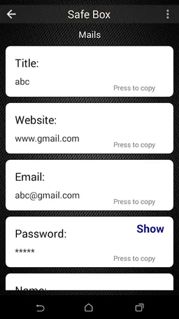 SafeBox Safe Box screenshot 6