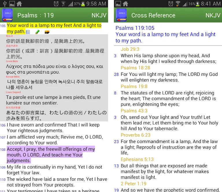 Bible Bookmark (Free) screenshot 1