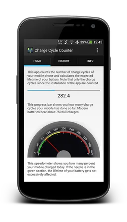 Charge Cycle Battery Stats screenshot 1