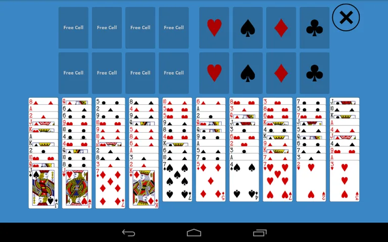 Solitaire FreeCell Two Decks screenshot 4