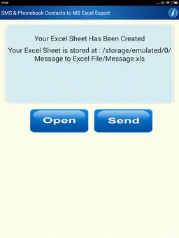 Save Phonebook & SMS to Excel screenshot 13