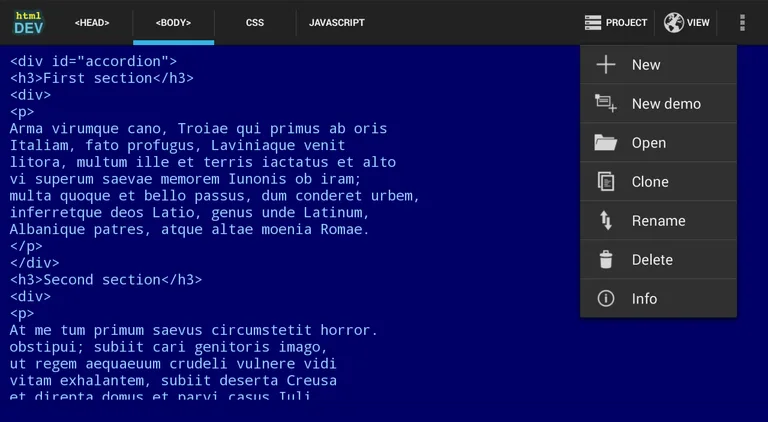 HtmlDev screenshot 7