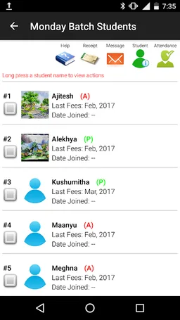 Fees & Attendance Register screenshot 4