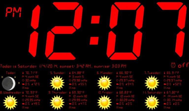 Tablet Clock screenshot 8