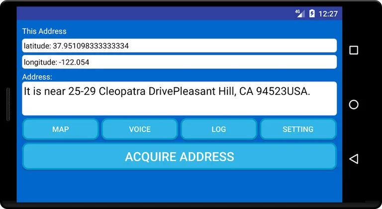 Address acquisition screenshot 8
